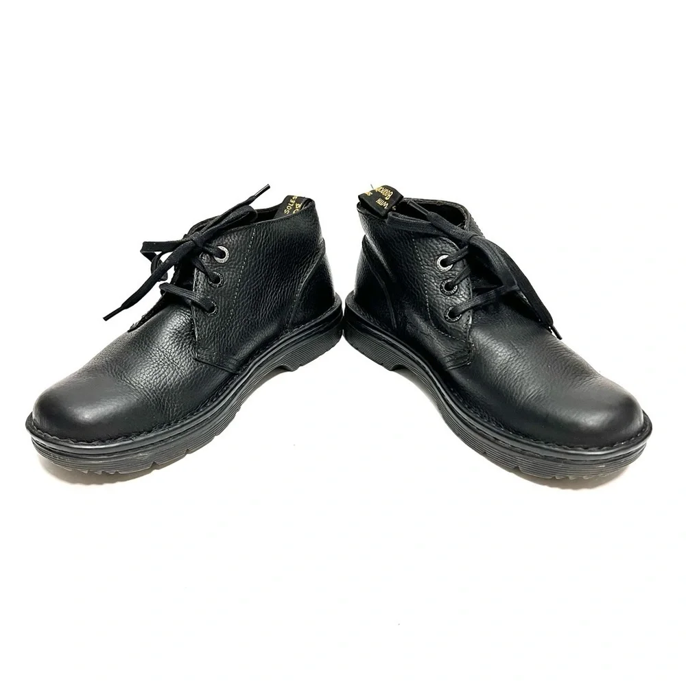 DR. MARTENS | Vintage Y2K black pebble leather 3-eye lace up  display picture 3
